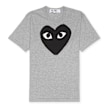 Comme des Garcons Play Mens T-Shirt Short Sleeve Knit grey 75572 1