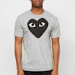 Comme des Garcons Play Mens T-Shirt Short Sleeve Knit grijs 75572 2