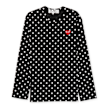 Comme des Garcons Play Black Polka Dot Longsleeve zwart 77066 1
