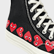 Comme des Garcons Play Multi Heart Chuck Taylor All Star '70 High black 79924 7
