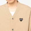 Comme des Garcons Play Play Cardigan Black Heart beige 80454 3