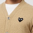 Comme des Garcons Play Play Cardigan Black Heart beige 80454 5