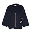 Ambush Felted Knit Zip Cardigan blau 81078 1