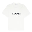 Sunnei Light Jersey Classic T-Shirt Big Logo Embroidered white 83623 1