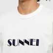 Sunnei Light Jersey Classic T-Shirt Big Logo Embroidered weiß 83623 5