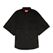 032c Tailored Flap Pocket Shirt schwarz 86085 1