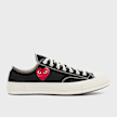 Comme des Garcons Play Small Red Heart Chuck Taylor All Star '70 Low zwart 85445 2