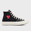Comme des Garcons Play Small Red Heart Chuck Taylor All Star '70 Hi zwart 87159 2