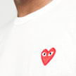 Comme des Garcons Play Small Red Heart T-Shirt white 88646 3