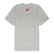 Comme des Garcons Play Small Red Heart Neck T-Shirt Grey grau 85443 1