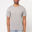 Comme des Garcons Play Small Red Heart Neck T-Shirt Grey grijs 85443 2