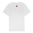 Comme des Garcons Play Small Red Heart Neck T-Shirt White wit 89156 1