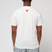 Comme des Garcons Play Small Red Heart Neck T-Shirt White wit 89156 4
