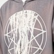 Pleasures x Slipknot Nonagram Zip Hoodie grijs 86281 5