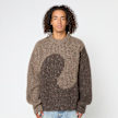 ERL Unisex Swirl Wool Crewneck Knit bruin 89918 2