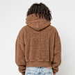 ERL Unisex Terry Fleece Zipped Hoodie Knit brown 87974 4