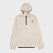 Comme des Garcons Play K-Way Full Zip Jacket Red Emblem beige 88892 1