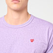 Comme des Garcons Play T-Shirt Smal Red Emblem Smal Red Heart lila 91704 3