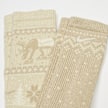 Nike   Everyday Plus Cushioned Winter Wonderland Crew Socks (2 Pack) beige 92004 3