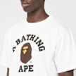 A Bathing Ape College Tee weiß 92411 5