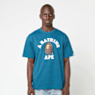 A Bathing Ape College Tee blauw 92406 2