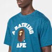 A Bathing Ape College Tee blue 92406 5