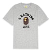 A Bathing Ape College Tee grey 92405 1