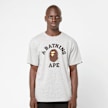 A Bathing Ape College Tee grau 92405 2