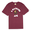 A Bathing Ape College Tee rood 92407 1