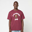 A Bathing Ape College Tee rood 92407 2