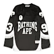 A Bathing Ape Line Camo Jacquard Logo Relaxed Fit Ice Hockey Jersey black 92425 1