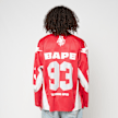 A Bathing Ape Line Camo Jacquard Logo Relaxed Fit Ice Hockey Jersey rot 92426 4