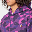A Bathing Ape One Point Color Camo Cropped Full Zip Hoodie purple 92448 5