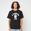 A Bathing Ape Art Camo College Tee M Schwarz 92454 2