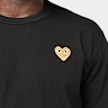 Comme des Garcons Play T-Shirt Gold Emblem Gold Heart schwarz 95346 3
