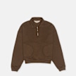 Brain Dead Half Zip Collared Sweatshirt braun 95847 1