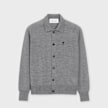 AMI PARIS Shirt Collar Cardigan Contrasted Ami De Coeur grau 95926 1