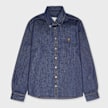 AMI PARIS Constrasted Ami De Coeur Shirt blue 95929 1
