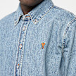 AMI PARIS Constrasted Ami De Coeur Shirt blue 95930 3