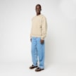 AMI PARIS Small Embossed ADC Sweatshirt beige 95945 2