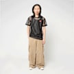 Comme des Garcons Play T-Shirt Red Emblem Mesh Red Heart schwarz 96053 2