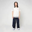 Comme des Garcons Play T-Shirt Red Emblem Mesh Red Heart weiß 96052 2