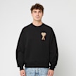 AMI PARIS Crewneck ADC Patch schwarz 97433 2