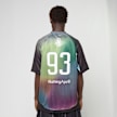 A Bathing Ape Tie Dye Sta Stripe Pattern Football Jersey Tee multi-colour 99481 3