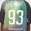 A Bathing Ape Tie Dye Sta Stripe Pattern Football Jersey Tee multicolor 99481 5