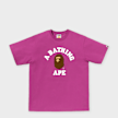 A Bathing Ape College Tee M rosa 99491 1