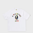 A Bathing Ape Multi Logo College Relaxed Fit Tee weiß 99514 1