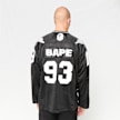 A Bathing Ape Line Camo Multi Logo Cropped Fit Football Jersey zwart 99512 3