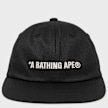A Bathing Ape Logo Panel Cap zwart 99506 4