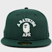 A Bathing Ape Glow In The Dark College New Era 59Fifty Cap groen 99522 4